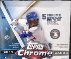 2019 Topps Chrome MLB Baseball Jumbo Box