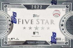 2022 Topps Five Star MLB Baseball Hobby Box