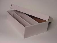 3000 Count Cardboard Storage Box - White with 3 rows
