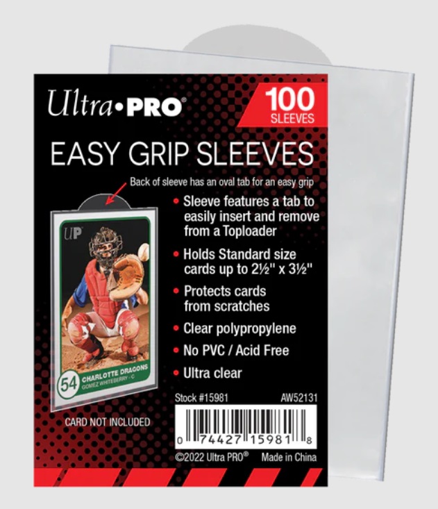 Ultra Pro Easy Grip Sleeves (100ct, Standard Size)