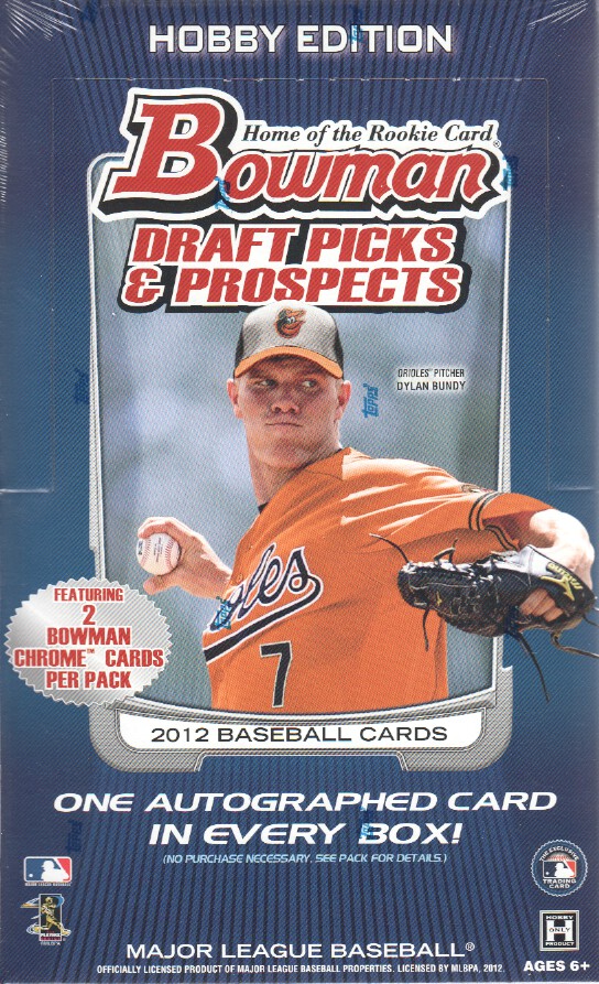 2012 Bowman Draft Picks & Prospects MLB Baseball Hobby box