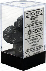 Chessex Dice - CHX25318 - Speckled Ninja Polyhedral 7-Die Set