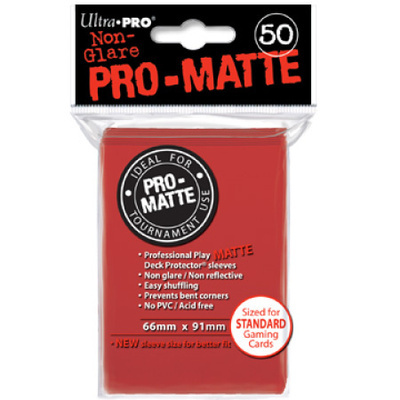 Ultra Pro - Pro Matte Standard Sleeves - Red (50ct)
