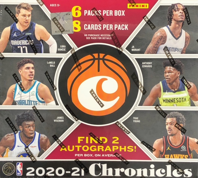 2020-21 Panini Chronicles NBA Basketball Hobby Box