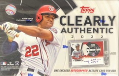 2022 Topps Clearly Authentic MLB Baseball Hobby Box