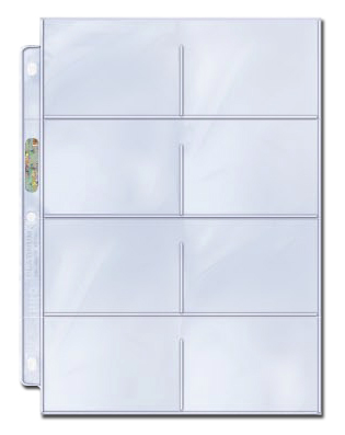 Ultra Pro 8-pocket Platinum Series 2 1/4 x 3 1/2 Pages (100ct.)