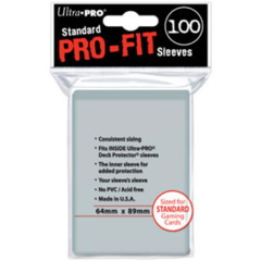 Ultra Pro Standard Pro-Fit Sleeves - 100 Count