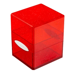 Glitter Satin Cube Red