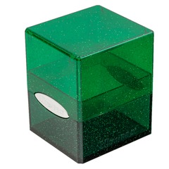 Satin Cube - Glitter Green