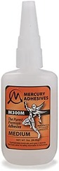 Mercury Adhesives M300M Medium Superglue 2oz