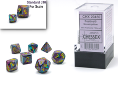 CHX 20450 Festive Mosaic/Yellow Mini 7 Dice Set