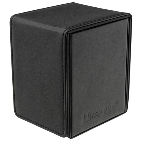 ULTRA PRO - DECK BOX - VIVID ALCOVE FLIP (TOP-LOAD) - BLACK