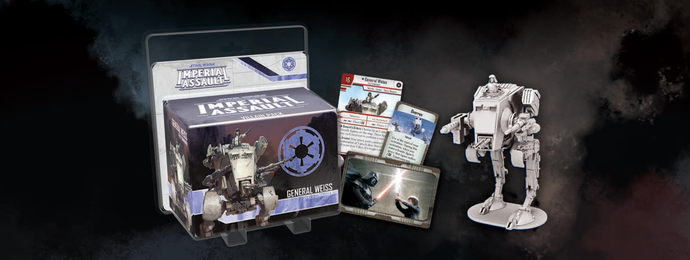 New! Star Wars Imperial Assault General Weiss Villain Pack 