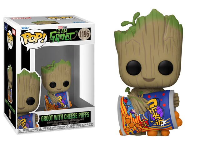 POP - MARVEL - I AM GROOT - GROOT WITH CHEESE PUFFS - 1196