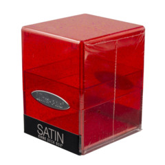 ULTRA PRO - CUBE DECK BOX - SATIN RED