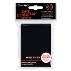 ULTRA PRO - DECK PROTECTOR SLEEVES - 50CT - BLACK