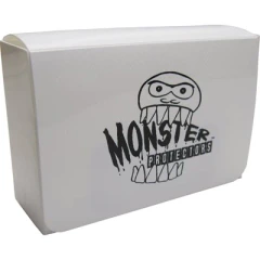DECK BOX DOUBLE MONSTER XL COMMANDER MATTE WHITE