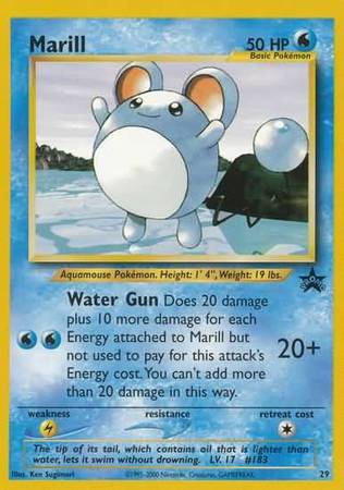 Marill - 29 -  Pokemon League (December 2000)