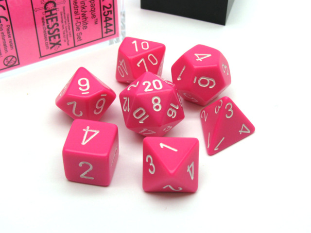 7 Die Set Opaque Pink/White CHX 25444
