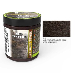 Acrylic Ground Texture - Dark Brown Mud