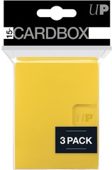 Ultra Pro Deck Box PRO 15+ Card Box 3PK - Yellow