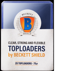 Beckett Shield Standard Size Card Toploaders - 75pt 25 Pack