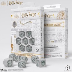 Harry Potter Modern Dice Set - Slytherin White
