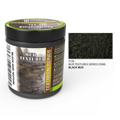 Acrylic Ground Texture - Black Mud