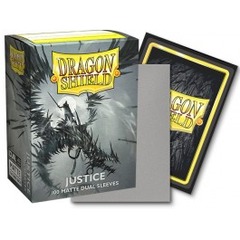 Dragon Shield Sleeves - 100ct Box Dual Matte - Silver 