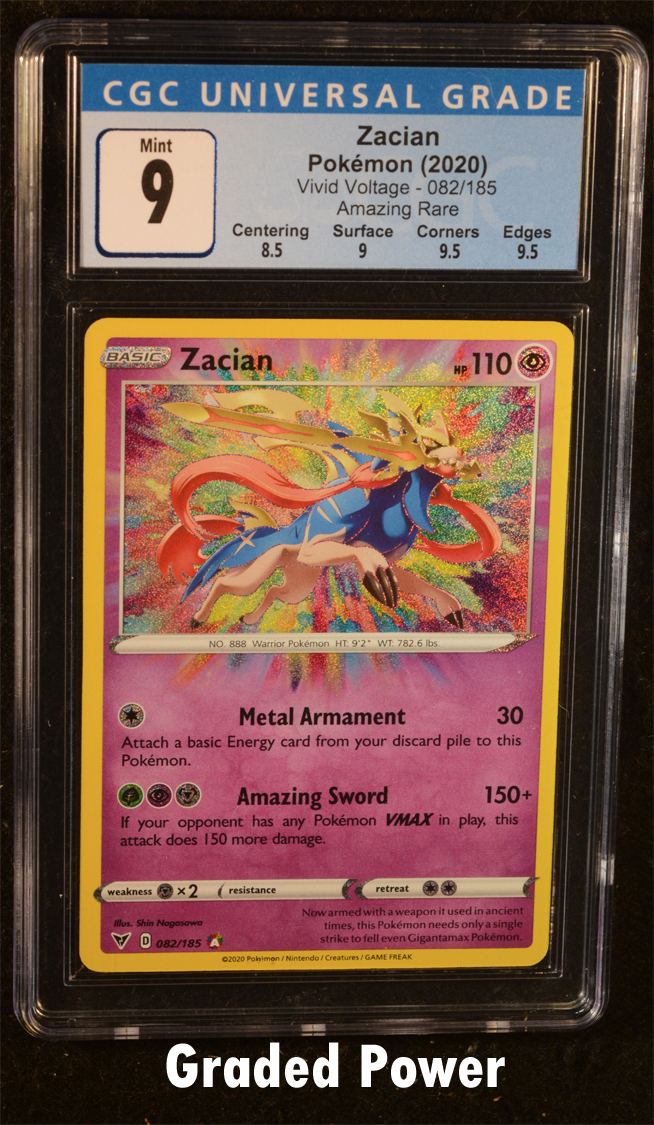 082/185 Amazing Rare Vivid Voltage Pokemon NM Zacian 