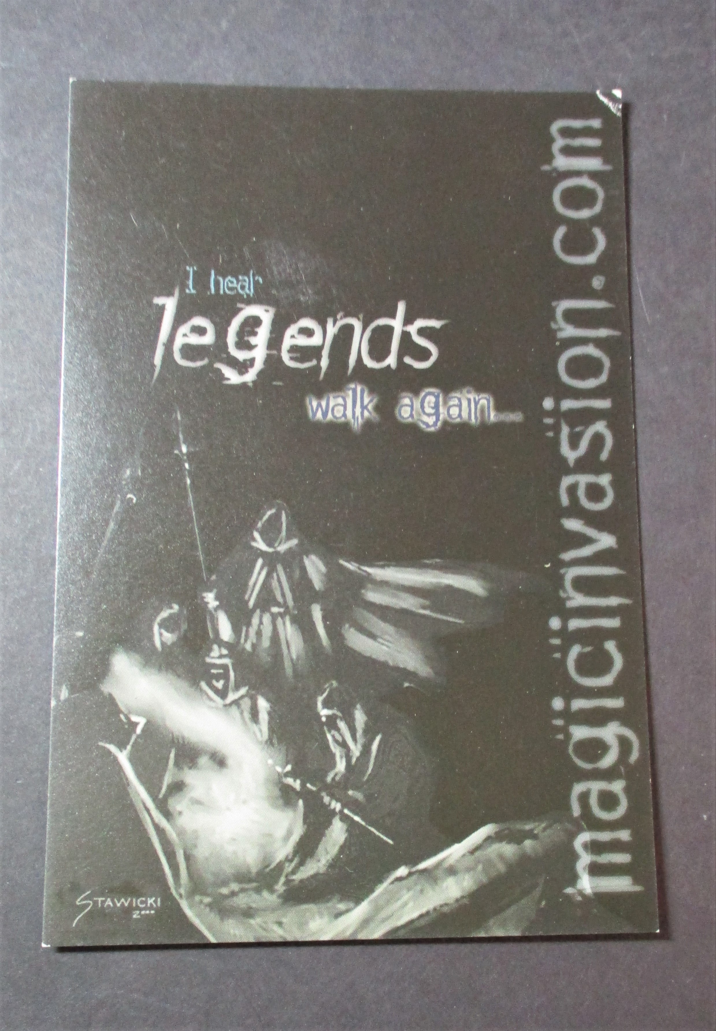 MTG Invasions Postcard (Black) Legends