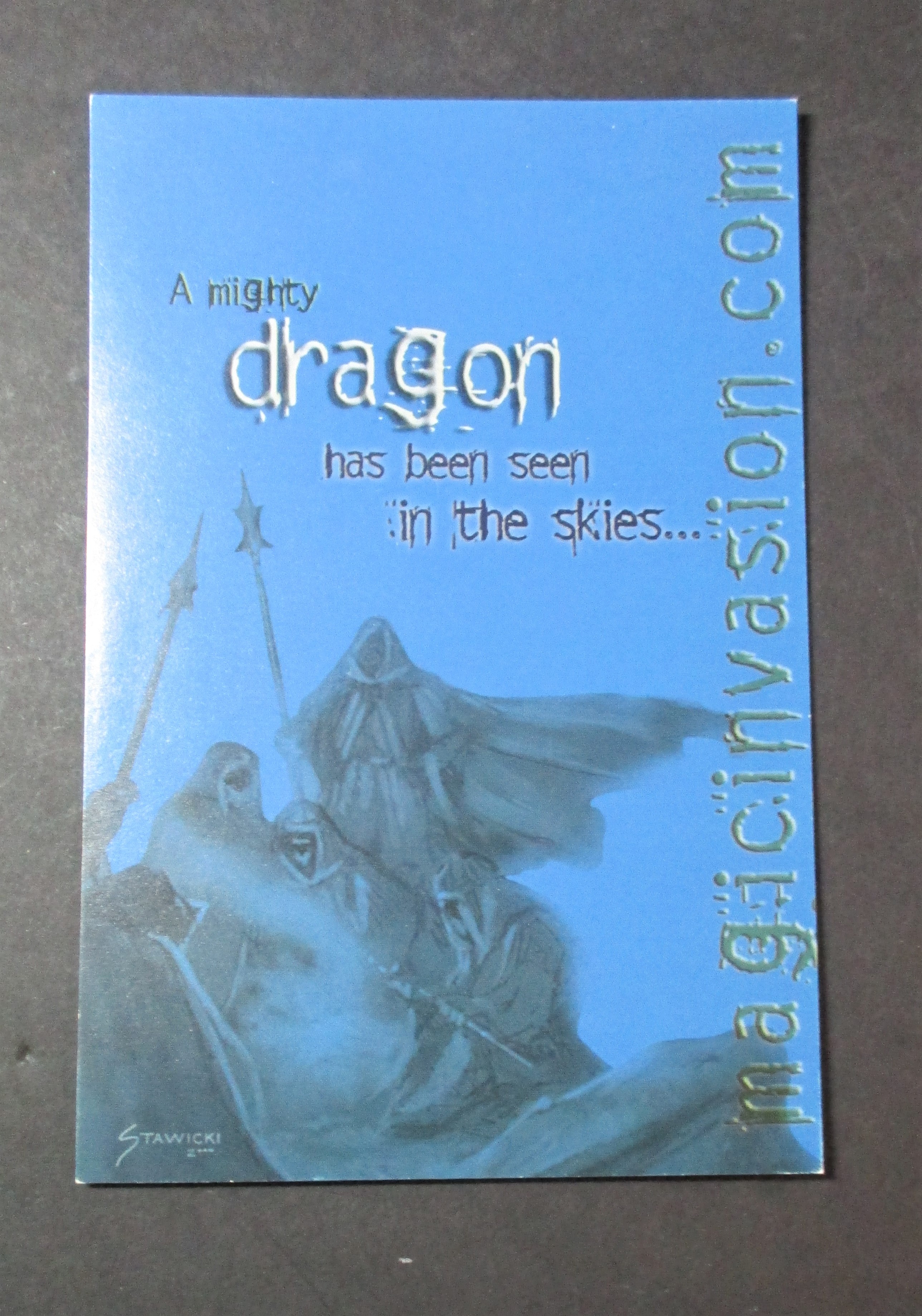 MTG Invasions Postcard (Blue) Dragon