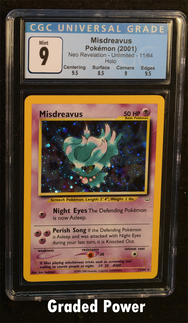 Misdreavus Holo Unlimited Pokemon Card Neo Revelation 11/64