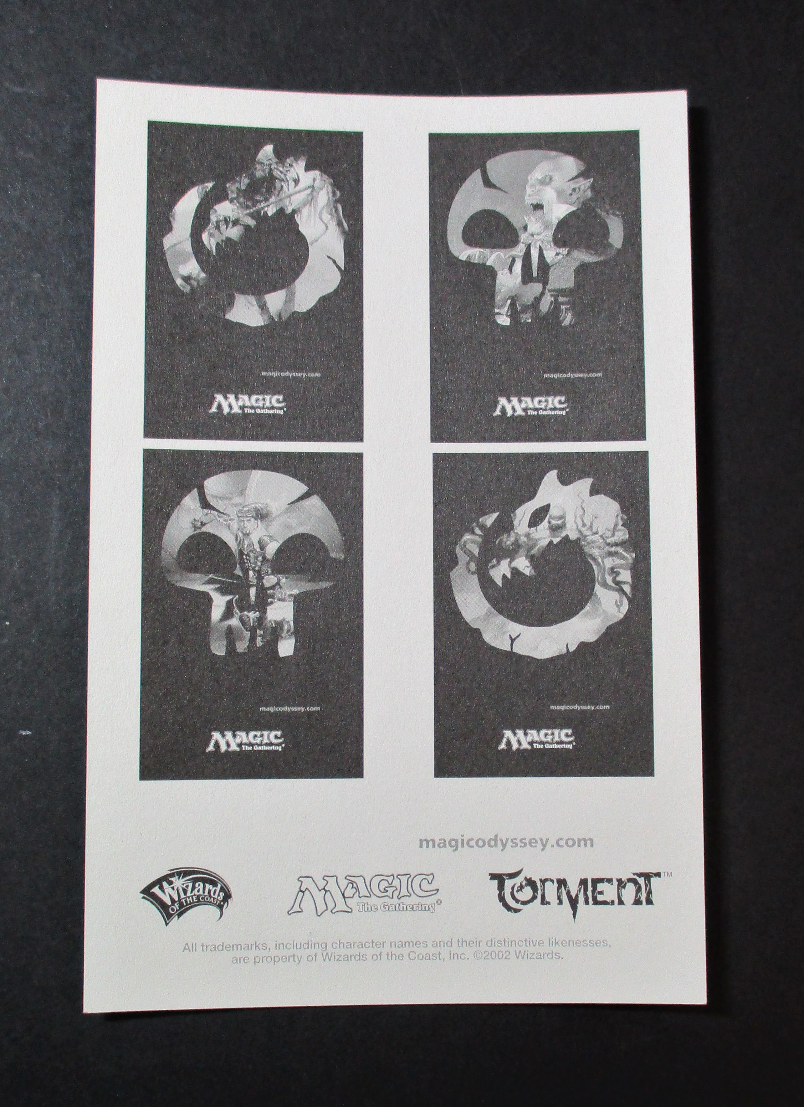 Torment Advertising card Set