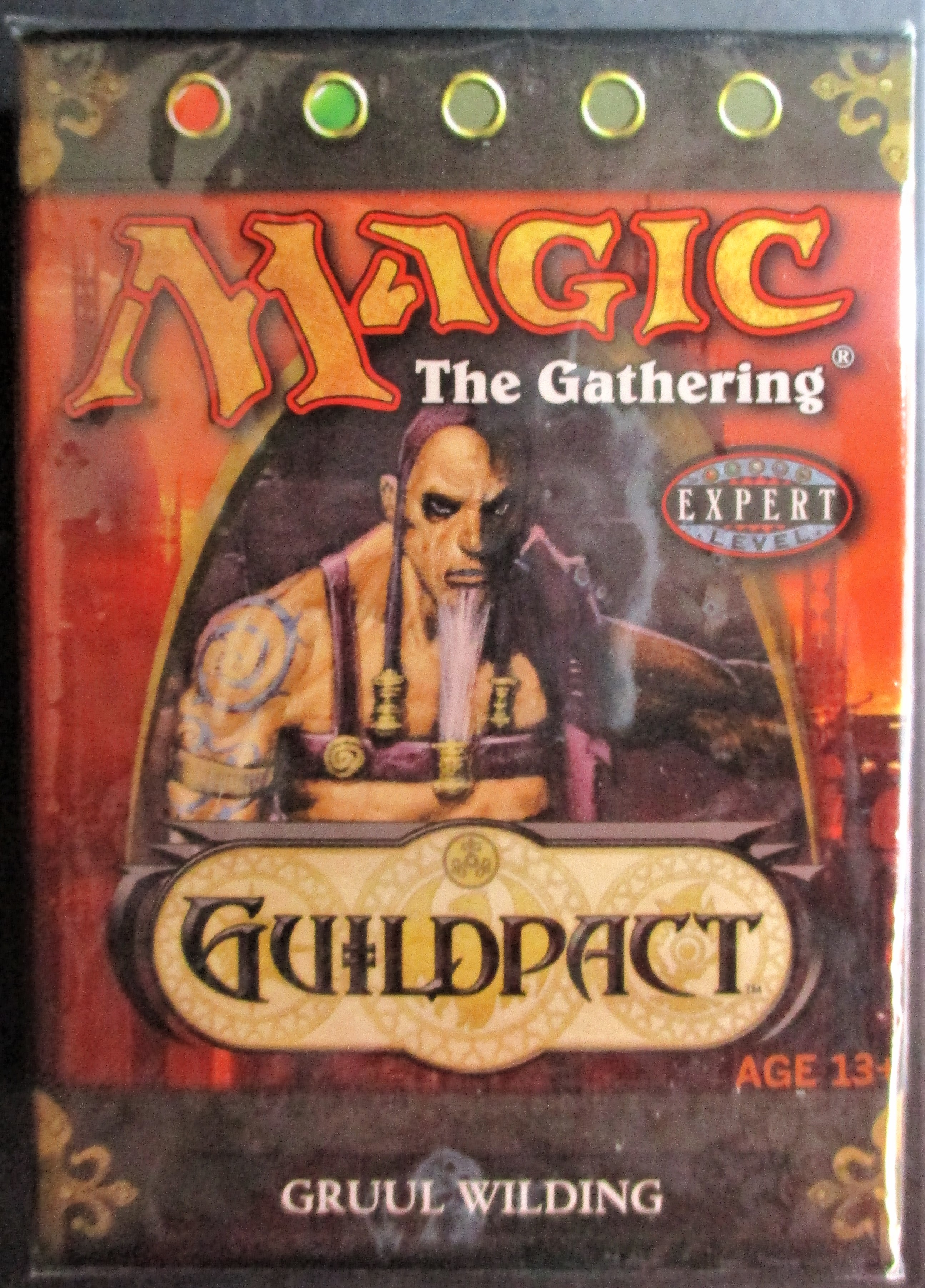 ENGLISH FACTORY SEALED NEW MAGIC ABUGames Guildpact Theme Deck Gruul Wilding 