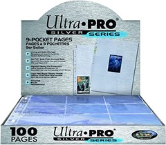 (5) Ultra Pro 9 Pocket Pages Silver Box