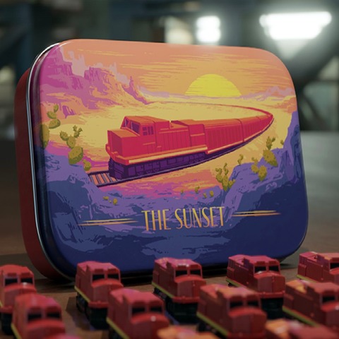 Deluxe Board Game Train Set: Sunset
