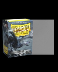 Dragon Shield Sleeves:  Silver - Non-Glare Matte Sleeves - 100 Standard Size