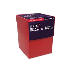 Combo Pack - Inner Sleeves and Elite2 Deck Guards-Red