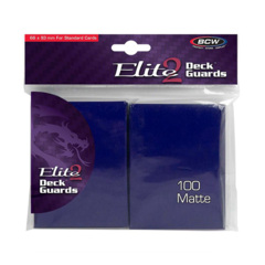 BCW Elite2 Deck Guards- Matte- Blue (100 ct.)