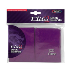 BCW Elite 2 Deck Guards- Glossy- Mulberry (100 ct.)