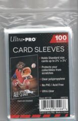 Ultra PRO 2-5/8 x 3-5/8 inch Soft Card Sleeves 100Ct