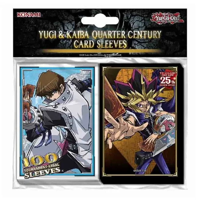 Yu-Gi-Oh!: Yugi & Kaiba Quarter Century Card Sleeves (100-pack) - Konami Card Sleeves