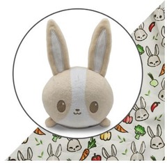 Veggie Bunny Plushie Tote Bag