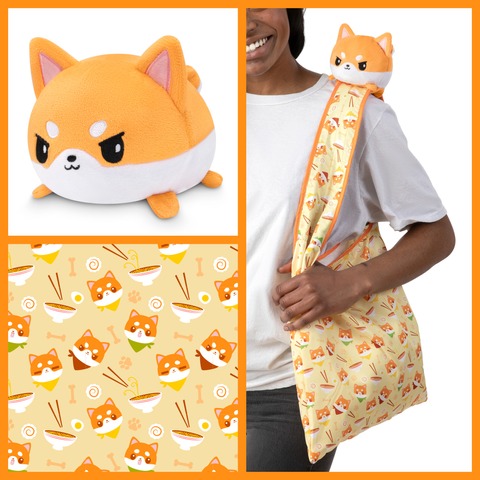 Orange Shiba Inu Plushie Tote Bag