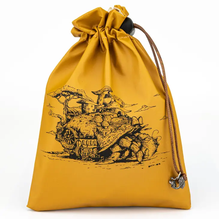 Fine Art Leather Dice Bag: Brown-Hermit Crab