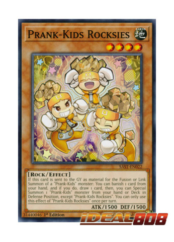 Prank Kids Rocksies Sast En022 Common 1st Edition Yugioh