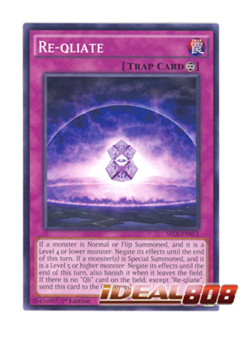 Details about   Re-qliate SECE-EN073 Yu-Gi-Oh Card Single/Playset 1st Edition New 