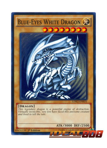 Yugioh Blue-Eyes White Dragon LDK2-ENK01 Common 1st Ed SDK ART