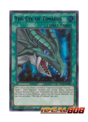 En DLCS-EN007 Yugioh 1st Edition Near Mint Ultra Rare The Eye of Timaeus 